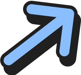 Blue Arrow Figure - Colorfolio X Webflow Template